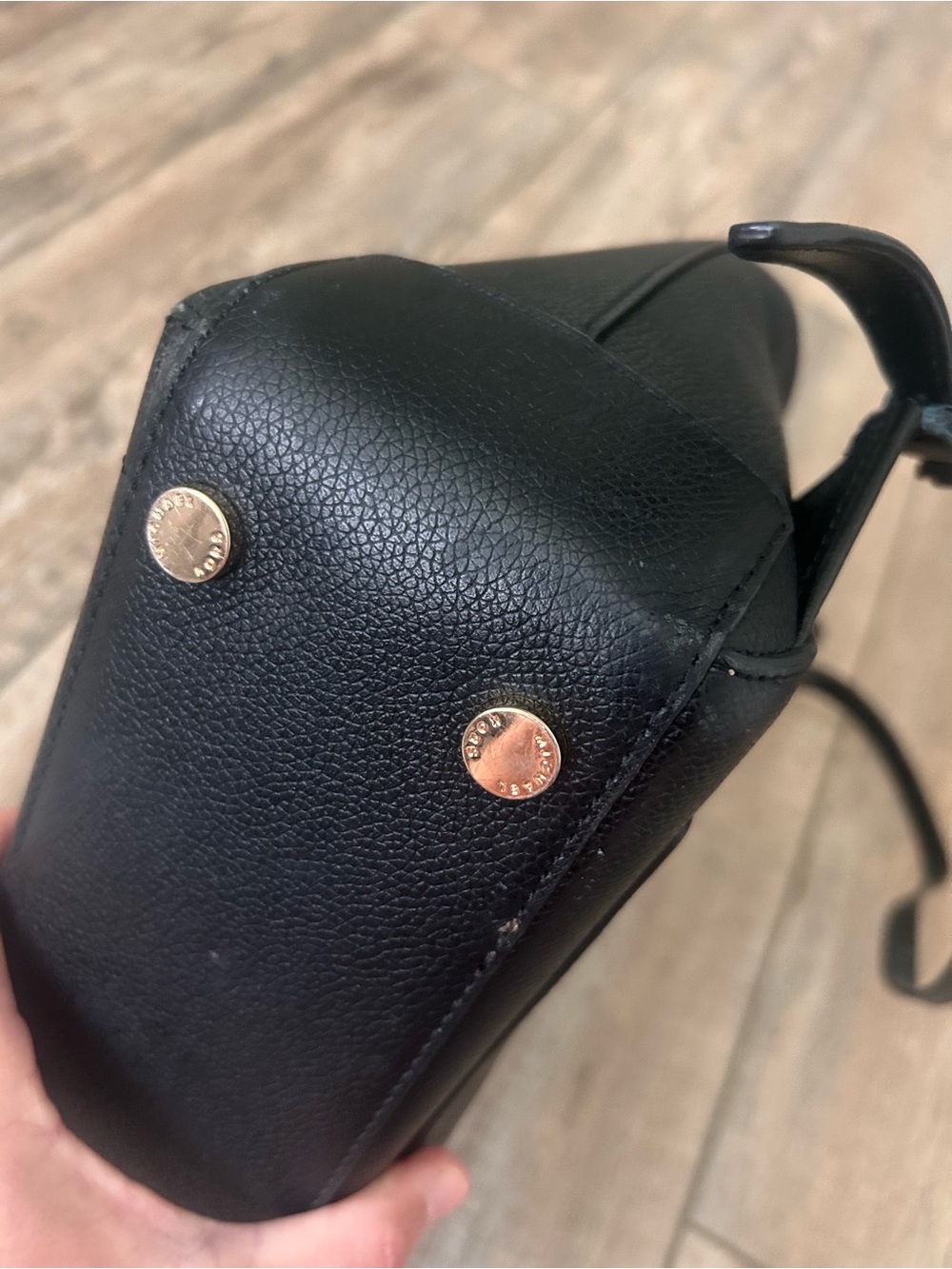 Michael Kors Hayes Medium Leather Backpack Black Purse - Picture 8 of 13